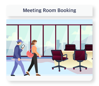 Meeting room booking infographic