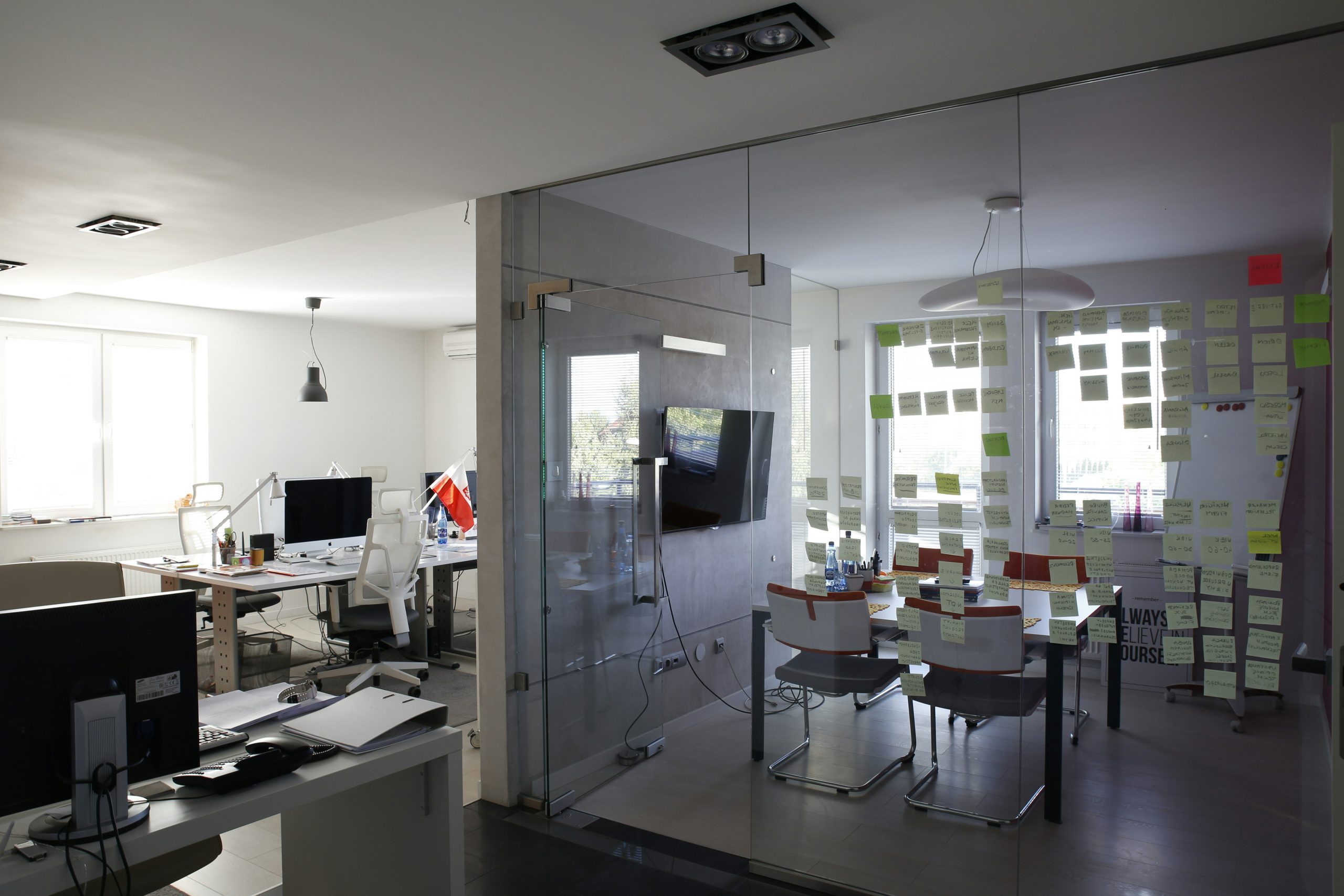 workspace in an office